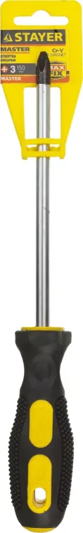 Отвертка STAYER "MASTER", двухкомпонентная рукоятка, магнитный наконечник, PH3x150мм 2510-3-15_z01 купить в Нижневартовске