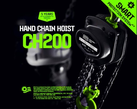 Таль ручная цепная HITCH CH200-G, 1 т, 3 м. Гальваническая цепь купить в Нижневартовске