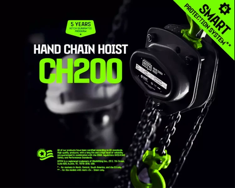 Таль ручная цепная HITCH CH200-G, 1 т, 3 м. Гальваническая цепь купить в Нижневартовске