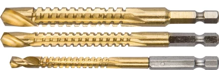 ЗУБР "ЭКСПЕРТ". Набор сверл фрезеровальных по дереву и тонкому листовому металлу, шестигранный хвостовик 1/4", 6,8,10мм, 3 пред 29966-H3 купить в Нижневартовске