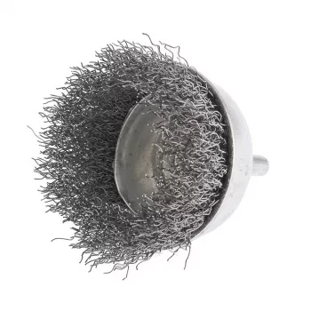 Щетка для дрели 75 мм "чашка" со шпилькой витая проволока  СИБРТЕХ 744787 купить в Нижневартовске