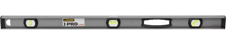 Уровень STAYER "PROFESSIONAL" I-PROLevel, усилен рельс с ручками, утолщен особопрочн профиль, точность 1мм/м, 3 ампулы, 100см 3477-100 купить в Нижневартовске