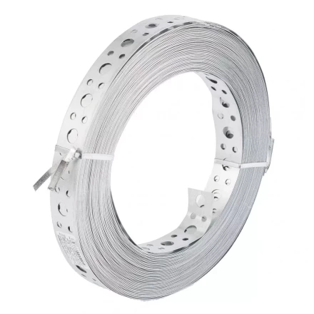 Лента перфорированная вентиляционная прямая 0,55 мм LP V 2,5см х 25м цинк Россия Сибртех 46585 купить в Нижневартовске