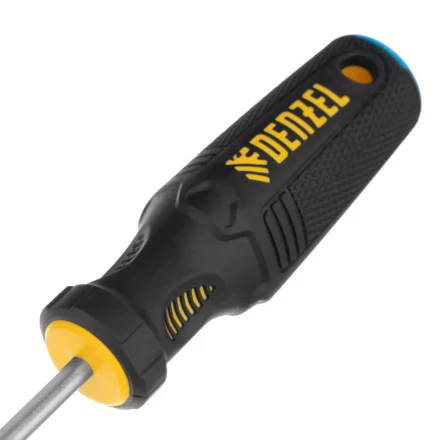 Отвертка SL5x150 мм, CrV, трехкомпонентная рукоятка Denzel 12197 купить в Нижневартовске