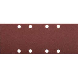 Лист шлифовальный ЗУБР &quot;МАСТЕР&quot;, 8 отверстий, для ПШМ на зажимах, Р100, 93х230мм, 5шт 35591-100