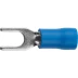 Наконечник СВЕТОЗАР для кабеля,изолированный,с вилкой,синий, вн. d 4,3мм,под болт 6мм,провод 1,5-2,5мм2, 27А,10шт 49420-25 купить в Нижневартовске