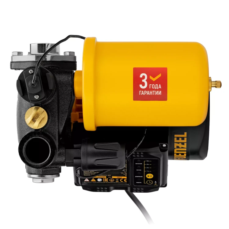 Насосная станция Denzel PS500C, 500 Вт, напор 35 м, 2200 л/ч, ресивер 2 л, блок управления 97249 купить в Нижневартовске