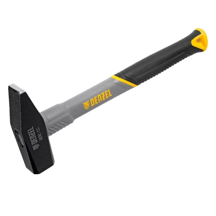 Молоток слесарный, 800 г Denzel 10488, кованый, фибергласовая рукоятка c TPR покрытием купить в Нижневартовске