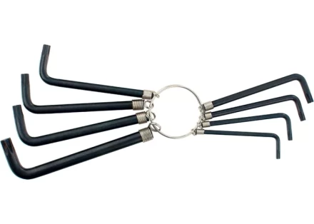 Набор ключей шестигранных имбусовых TORX  9шт:T10,15,20,25,27,30,40,45,50, оксидированные, на кольце  SPARTA 112667 купить в Нижневартовске