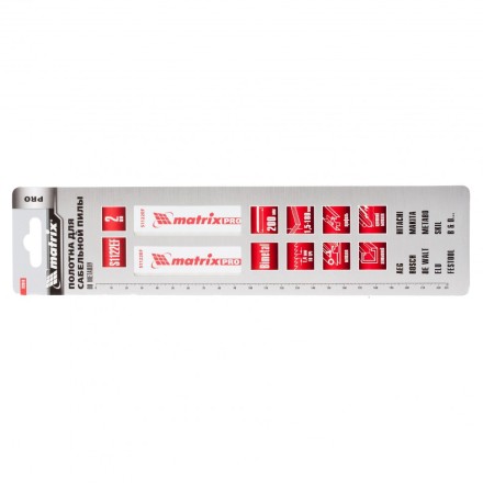 Полотна по металлу для сабельной пилы S1122EF 200/1,4мм Bimetal 2 штуки PRO Matrix 782010 купить в Нижневартовске