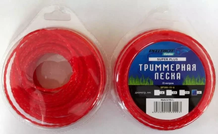 Леска "Квадрат" скрученный квадрат 3 мм красная 15 метров Patriot купить в Нижневартовске