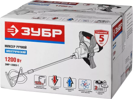 Миксер строительный 2 скорости ЗМР-1200Э-1 серия ПРОФЕССИОНАЛ купить в Нижневартовске