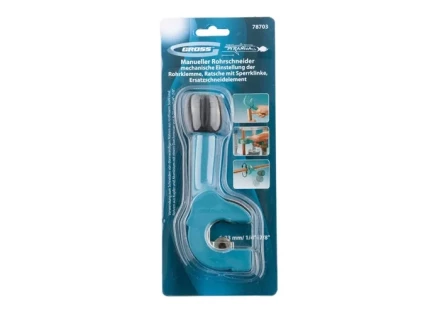 Труборез ручной "PIRANHA" 6-23 мм (1/4"-7/8") механическая регулировка зажима трубы GROSS 78703 купить в Нижневартовске