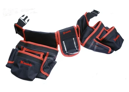 Сумка - пояс двойная 20 карманов держатель для молотка MATRIX 90240 купить в Нижневартовске
