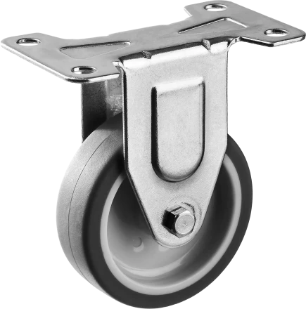 Колеса неповоротные из термопластичной резины с полипропиленовым диском серия ПРОФЕССИОНАЛ купить в Нижневартовске