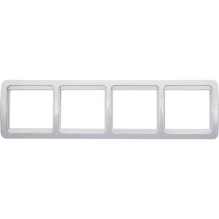 Вставка СВЕТОЗАР "ГАММА" декоративная, цвет светло-серый металлик, одинарная SV-54166-SM купить в Нижневартовске