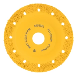 Чашка твёрдосплавная зачистная,125 мм, Плоская, среднее зерно #16// Denzel 72975