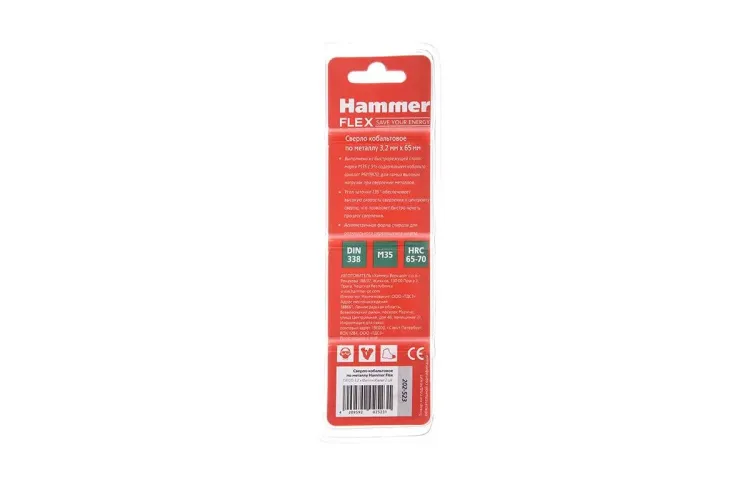 Сверло по металлу HAMMER Ф3.2х65мм (DR CO) купить в Нижневартовске