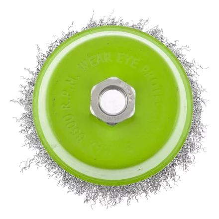 Щетка для УШМ 100 мм М14 "чашка" витая проволока СИБРТЕХ 746057 купить в Нижневартовске