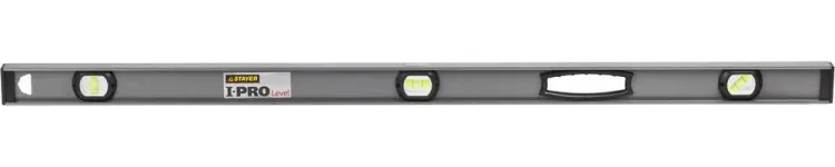 Уровень STAYER "PROFESSIONAL" I-PROLevel, усилен рельс с ручками, утолщен особопрочн профиль, точность 1мм/м, 3 ампулы, 120см 3477-120 купить в Нижневартовске