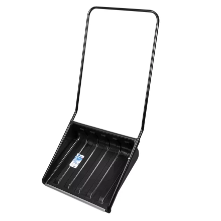 Движок для уборки снега пластиковый, 700х550х1470 мм, стальная рукоятка, Сибртех 61643 купить в Нижневартовске