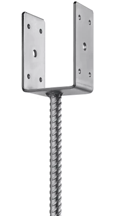 ЗУБР ОС-U, 81 x 120 x 60 мм, U-образное основание столба (310286-080) купить в Нижневартовске