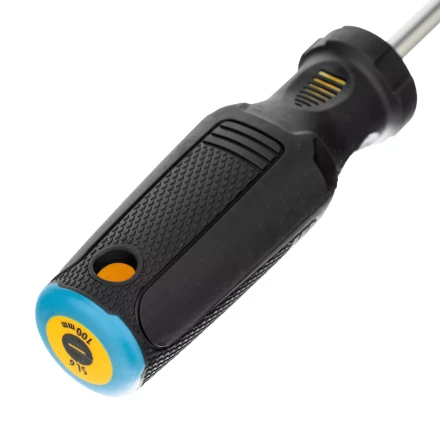 Отвертка SL6x100 мм, CrV, трехкомпонентная рукоятка Denzel 12198 купить в Нижневартовске