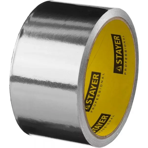 Алюминиевая лента, STAYER Professional 12268-50-10, до 120°С, 50мкм, 50мм х 10м 12268-50-10 купить в Нижневартовске