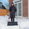 Движок для уборки снега пластиковый Сибртех, 695 х 540 х 1460 мм, стальная рукоятка, Россия 615935 купить в Нижневартовске