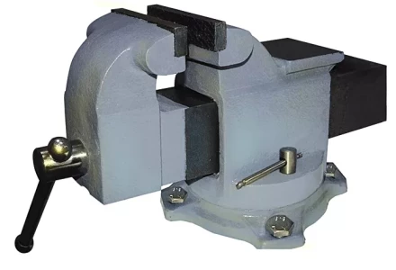 Тиски  слесарные поворотные 100мм с наковальней 20084 купить в Нижневартовске