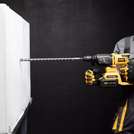 Бур по бетону, двойная спираль Denzel, 20 x 460 мм, три пылеотводящие кромки, 705049 купить в Нижневартовске