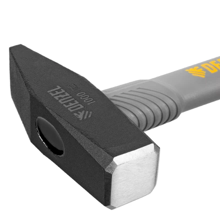 Молоток слесарный, 1000 г Denzel, кованый, фибергласовая рукоятка c TPR покрытием 10490 купить в Нижневартовске