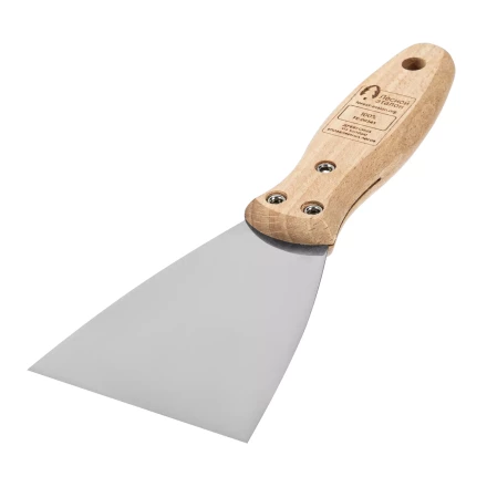 Шпательная лопатка из нержавеющей стали, 80 мм, буковая рукоятка, EFP Matrix 85615 купить в Нижневартовске