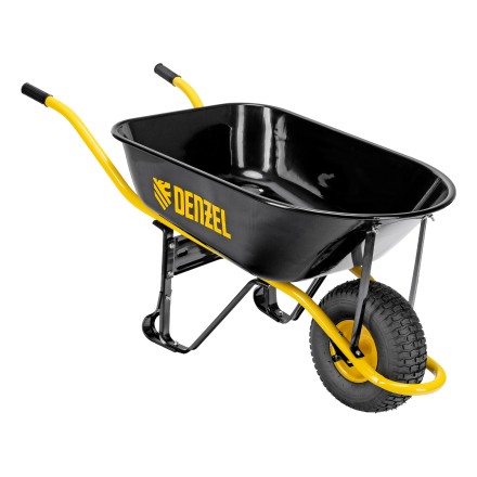 Тачка строительная Denzel 689965, усиленная, объем 130 л, 230 кг, колесо 15х6.00-6 купить в Нижневартовске