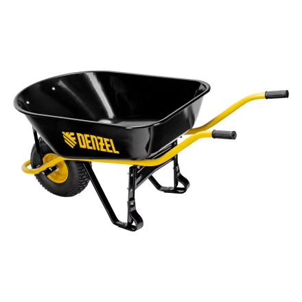 Тачка строительная Denzel 689965, усиленная, объем 130 л, 230 кг, колесо 15х6.00-6 купить в Нижневартовске