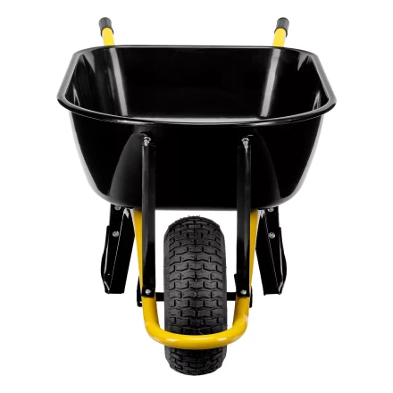 Тачка строительная Denzel 689965, усиленная, объем 130 л, 230 кг, колесо 15х6.00-6 купить в Нижневартовске