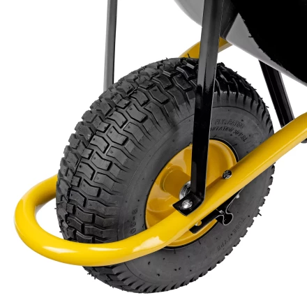 Тачка строительная Denzel 689965, усиленная, объем 130 л, 230 кг, колесо 15х6.00-6 купить в Нижневартовске