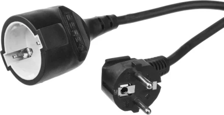 Удлинитель ЗУБР электрический, ПВС 3х1кв мм, черный, 1 гнездо, макс мощн 2200Вт, 30м 55013-30 купить в Нижневартовске