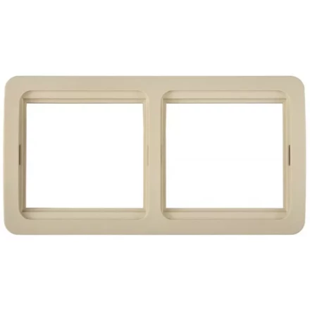 Панель СВЕТОЗАР "ГАММА" двойная горизонтальная, цвет бежевый SV-54146-B купить в Нижневартовске