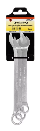 Набор ключей комбинированных 3 шт. Энкор 26238 26238 купить в Нижневартовске