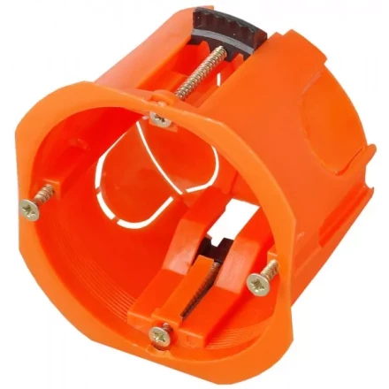 Коробка установочная СВЕТОЗАР для полых стен, макс. напряжение 400В, с пластиковыми лапками, 68х47мм SV-54913 купить в Нижневартовске