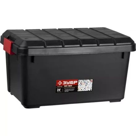 Ящик ЗУБР "МАСТЕР" пластиковый со съемной крышкой, автомобильный, 610x370x330мм (24") 38184-24 купить в Нижневартовске
