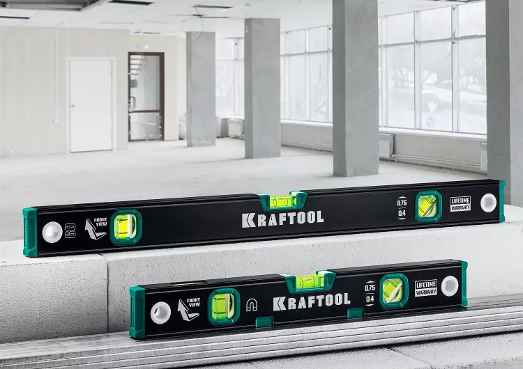 Профессиональный магнитный уровнь с зеркальным глазком KRAFTOOL 34785-200 купить в Нижневартовске