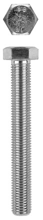 Болт с шестигранной головкой, DIN 933, кл. пр. 8.8, оцинкованный, M16x50мм, 50шт, KRAFTOOL 303074-16-050 303074-16-050 купить в Нижневартовске
