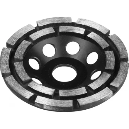 Чашка ЗУБР алмазная сегментная двухрядная, высота 22,2мм, 125мм 33372-125 купить в Нижневартовске