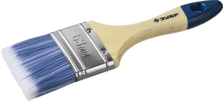 Кисть плоская  ЗУБР "АКВА-МАСТЕР", искусственная щетина, деревянная ручка, 63мм 4-01007-063 купить в Нижневартовске