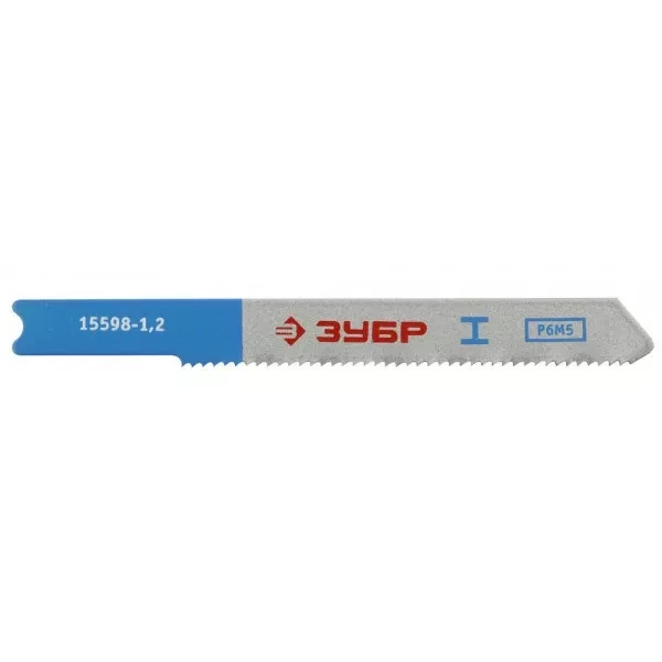 Полотна ЗУБР "ЭКСПЕРТ", U118A,  для эл/лобзика, HSS, по металлу, US-хвост., шаг 1,2мм, 50мм, 3шт 15598-1.2 купить в Нижневартовске