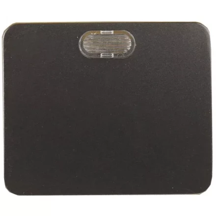 Выключатель СВЕТОЗАР "ГАММА" с подсветкой, одноклавишный, без вставки и рамки, цвет темно-серый металлик, 10A/~250B SV-54131-DM купить в Нижневартовске