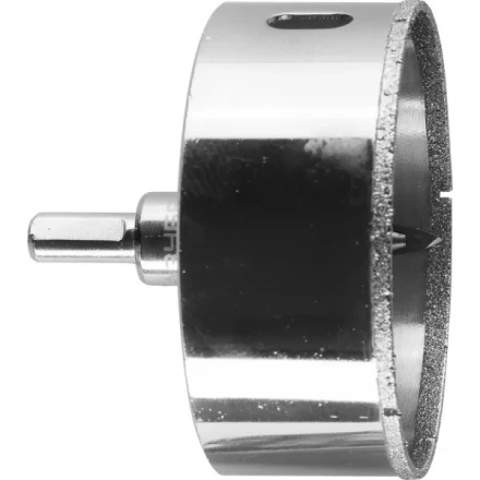 Коронка ЗУБР алмазная в сборе по кафелю, керамике с центрирующим сверлом и имбусовым ключом, зерно 60, 80мм 29850-80 купить в Нижневартовске