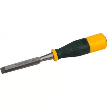 Стамеска KRAFTOOL "EXPERT" упрочненное полотно, ударочпрочная двухкомп ручка, стальной затыльник для ударных работ,14мм 1815-14_z01 купить в Нижневартовске